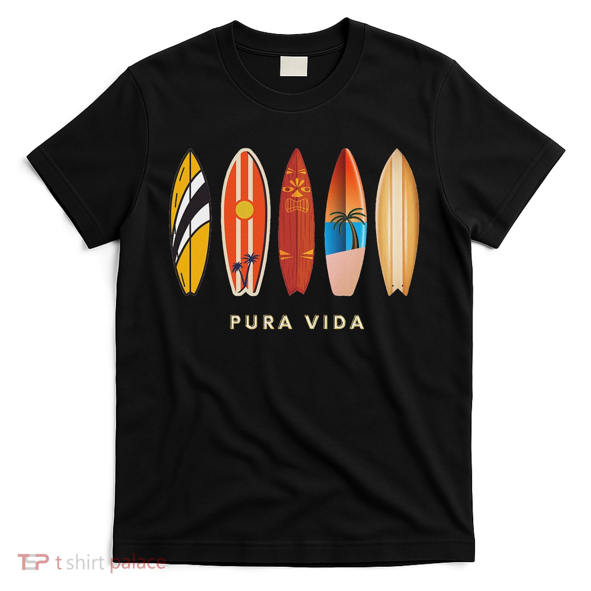 Pura Vida Surfboards Costa Rica Surfing T-Shirt