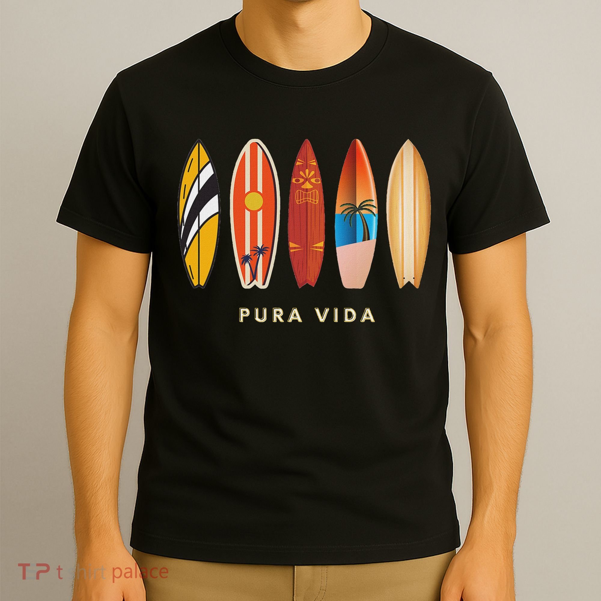 Pura Vida Surfboards Costa Rica Surfing T-Shirt