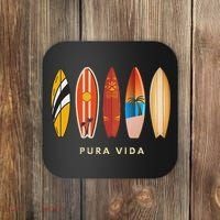 Pura Vida Surfboards Costa Rica Surfing Coaster thumb 0