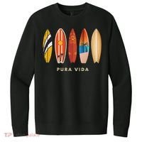 Pura Vida Surfboards Costa Rica Surfing V.I.T. Fleece Crew Sweatshirt thumb 0
