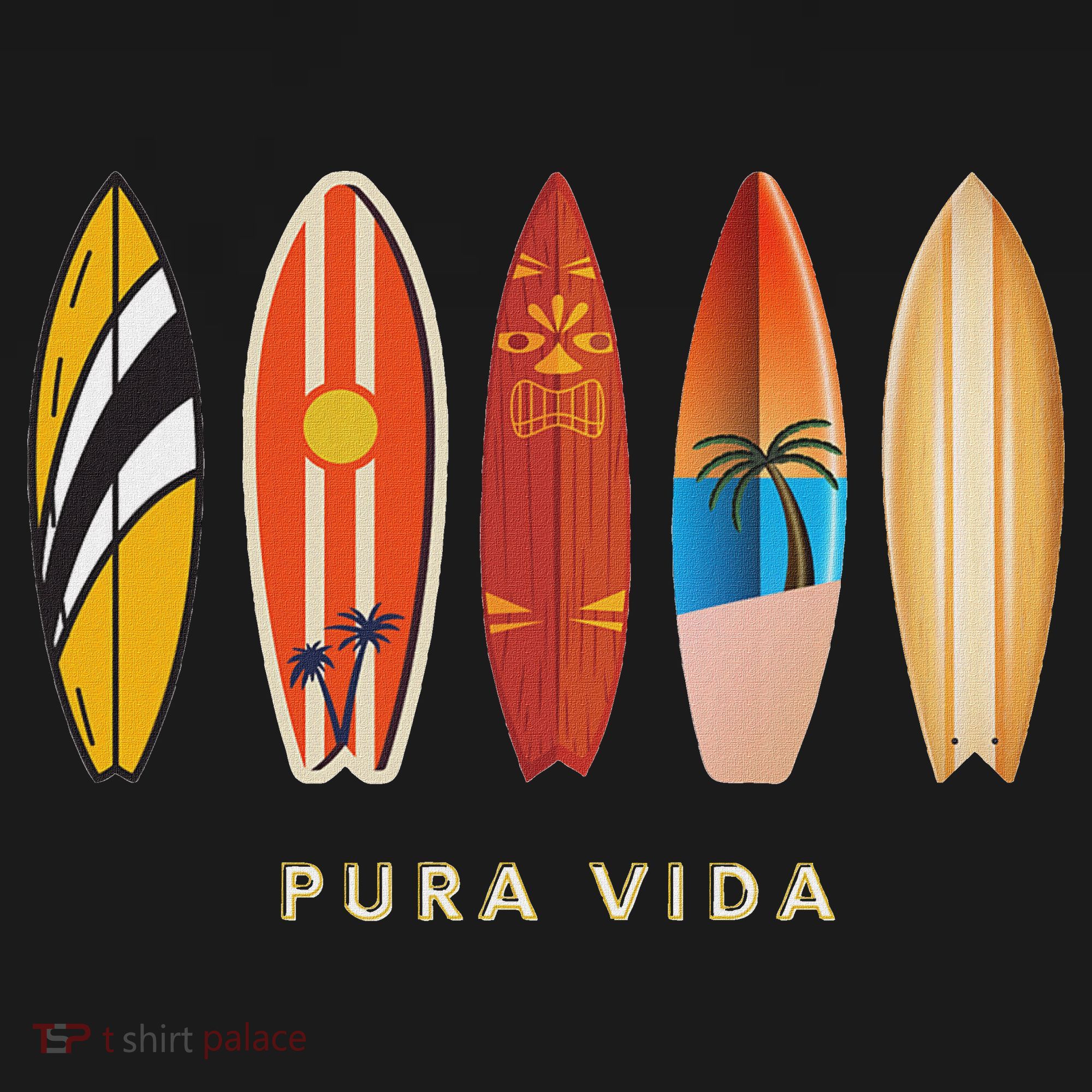 Pura Vida Surfboards Costa Rica Surfing Women's Hoodie