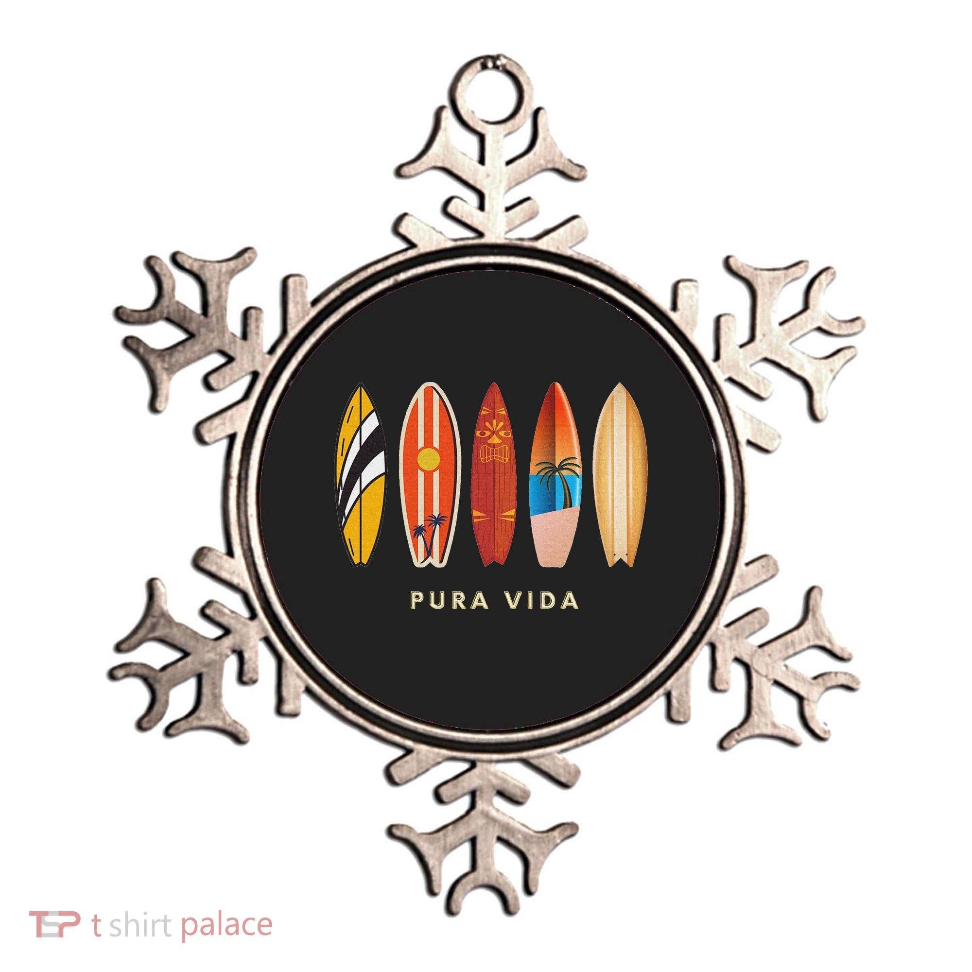 Pura Vida Surfboards Costa Rica Surfing Ornament
