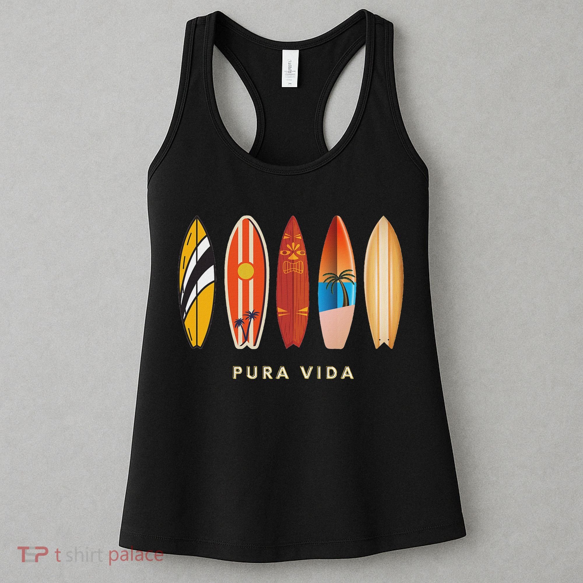 Pura Vida Surfboards Costa Rica Surfing Women's Tank Top