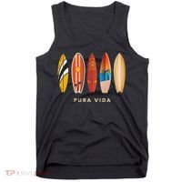 Pura Vida Surfboards Costa Rica Surfing Tank Top thumb 0
