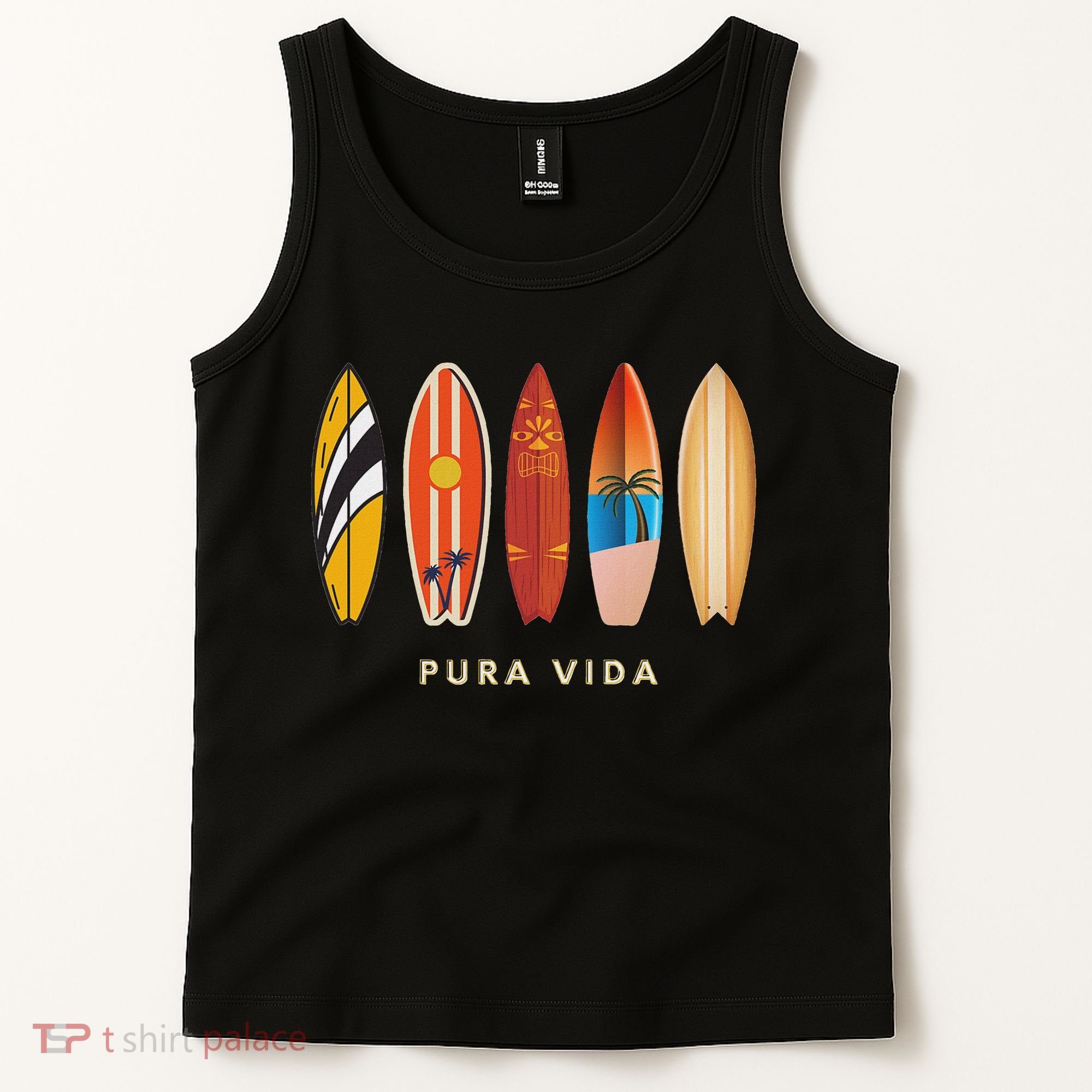 Pura Vida Surfboards Costa Rica Surfing Tank Top