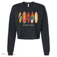 Pura Vida Surfboards Costa Rica Surfing Cropped Pullover Crew thumb 0