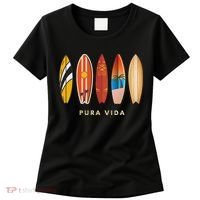 Pura Vida Surfboards Costa Rica Surfing Women's T-Shirt thumb 0