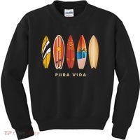 Pura Vida Surfboards Costa Rica Surfing Kids Sweatshirt thumb 0