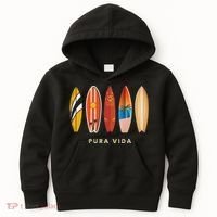 Pura Vida Surfboards Costa Rica Surfing Kids Hoodie thumb 0