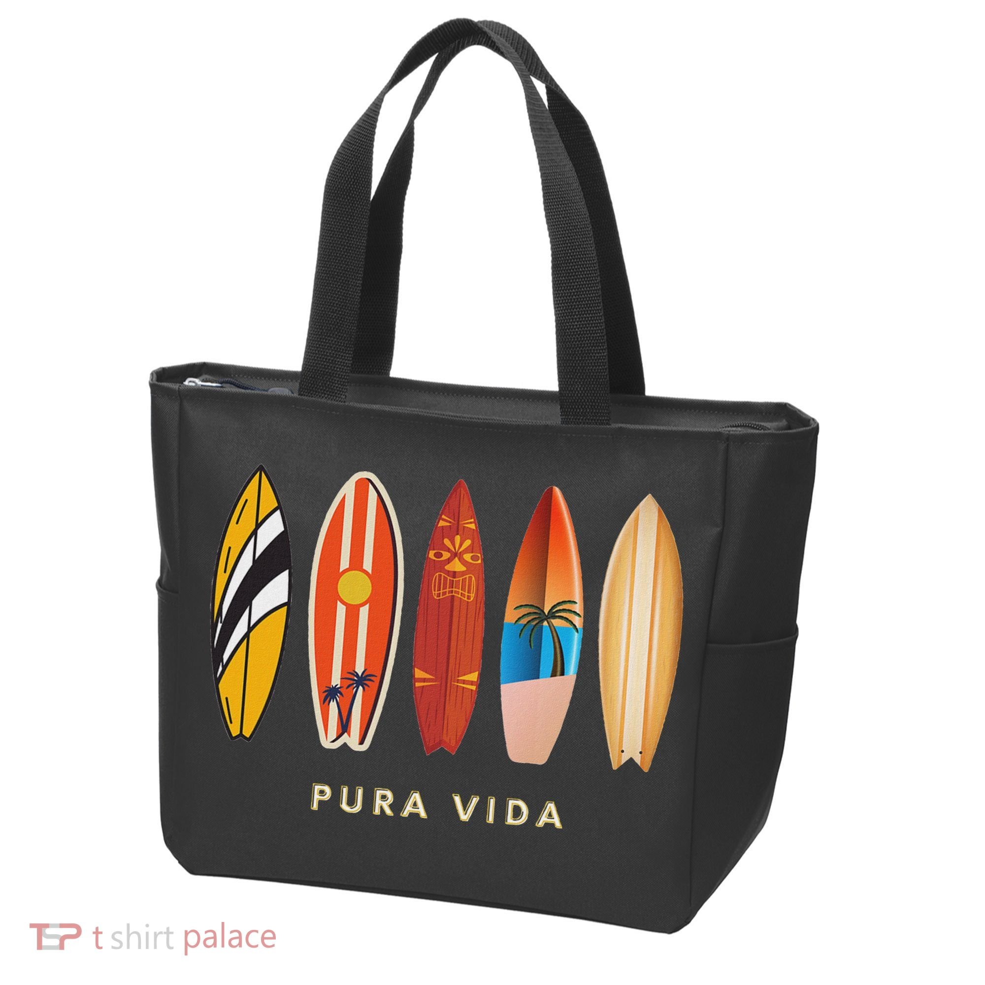 Pura Vida Surfboards Costa Rica Surfing Tote Bag
