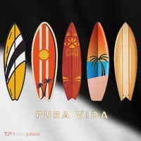 Pura Vida Surfboards Costa Rica Surfing Toddler Fine Jersey T-Shirt thumb 2