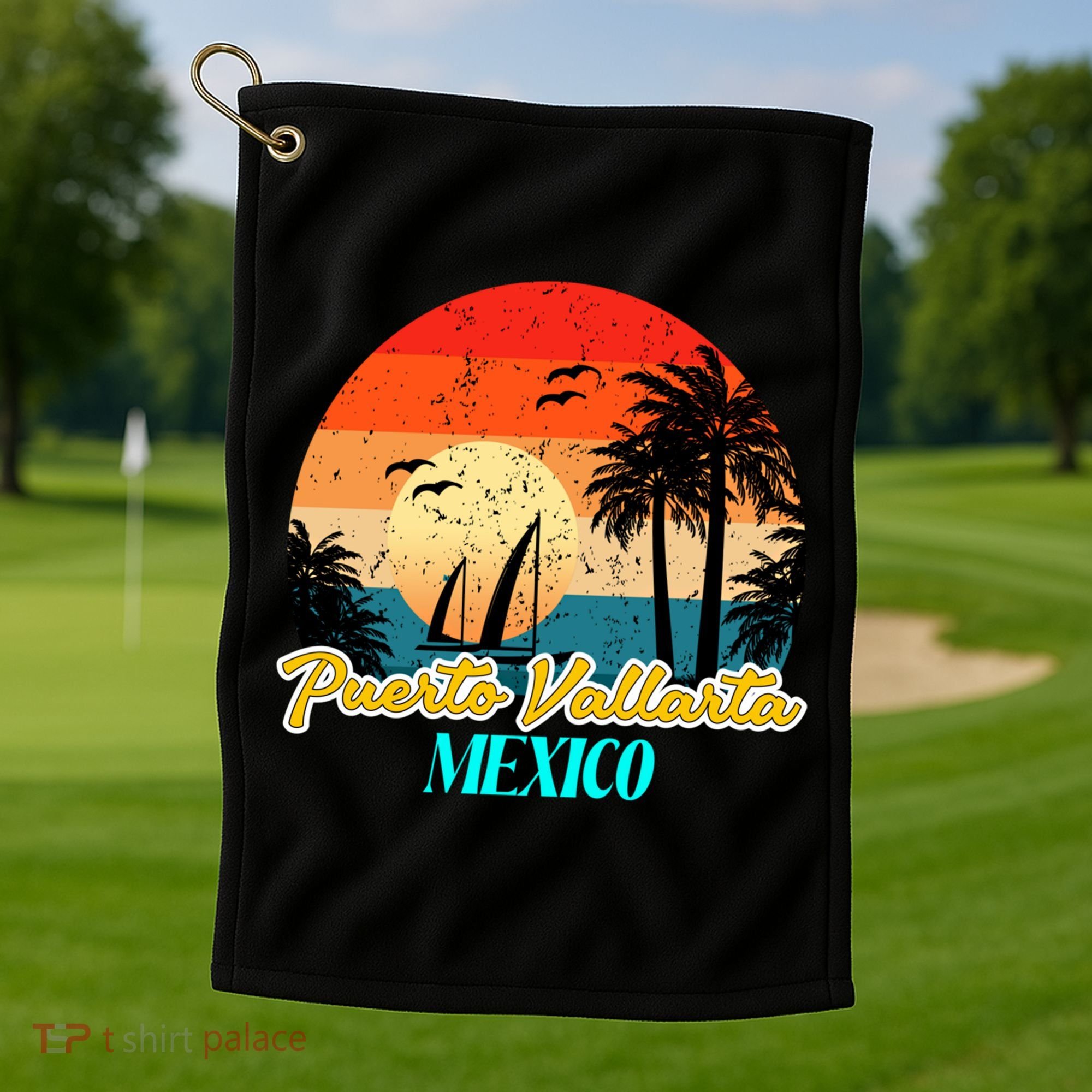 Puerto Vallarta Souvenirs Mexico Vacation Vacay Mode Great Gift Golf Towel