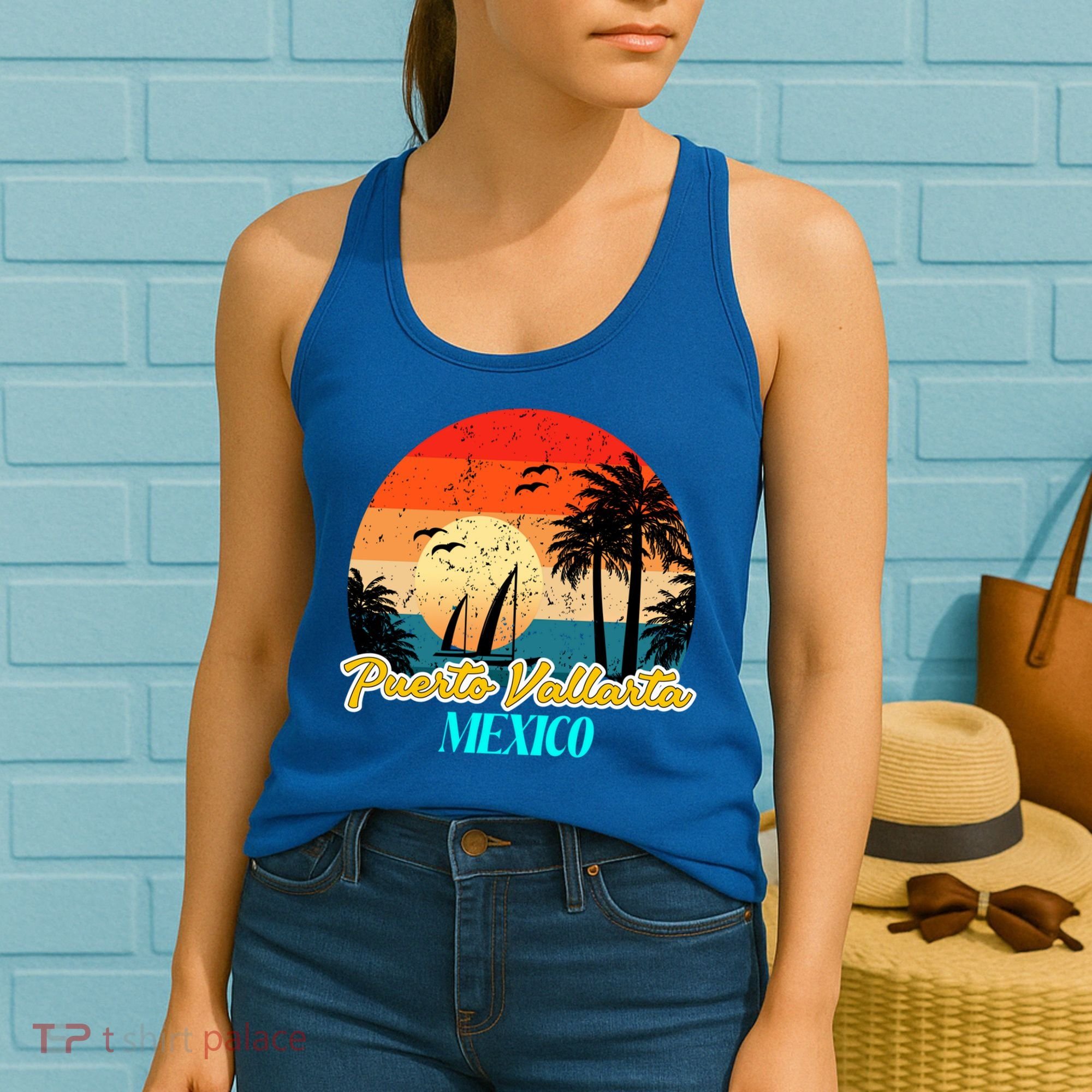 Puerto Vallarta Souvenirs Mexico Vacation Vacay Mode Great Gift Women's Tank Top