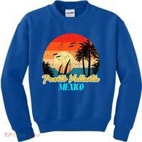 Puerto Vallarta Souvenirs Mexico Vacation Vacay Mode Great Gift Kids Sweatshirt thumb 0