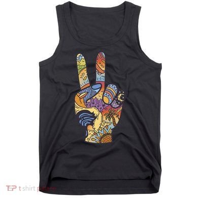 Paradise Vacation Travel Peace Sign Tank Top