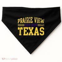 Prairie View Texas Prairie Gift Distressed USA-Made Doggie Bandana thumb 0
