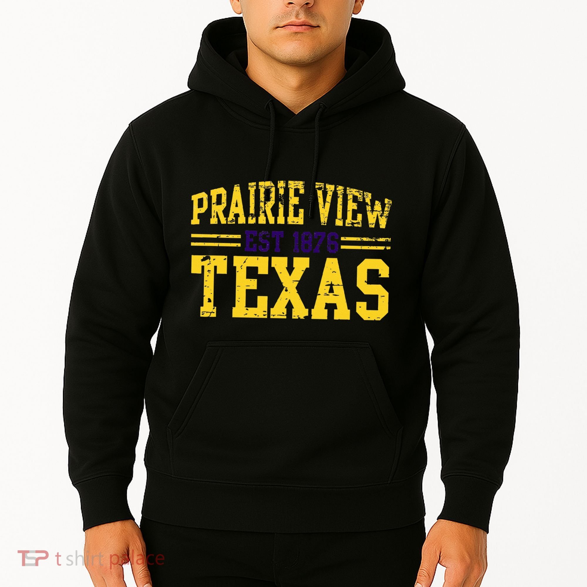 Prairie View Texas Prairie Gift Distressed Hoodie