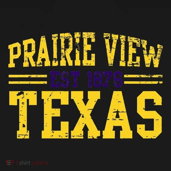 Prairie View Texas Prairie Gift Distressed Hoodie