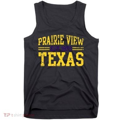 Prairie View Texas Prairie Gift Distressed Tank Top