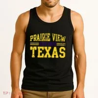 Prairie View Texas Prairie Gift Distressed Tank Top thumb 3