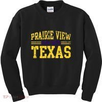 Prairie View Texas Prairie Gift Distressed Kids Sweatshirt thumb 0