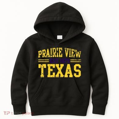 Prairie View Texas Prairie Gift Distressed Kids Hoodie