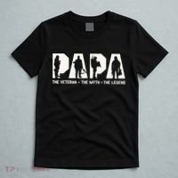 Papa Veteran The Myth The Legend Fathers Day Grandpa T-Shirt thumb 5
