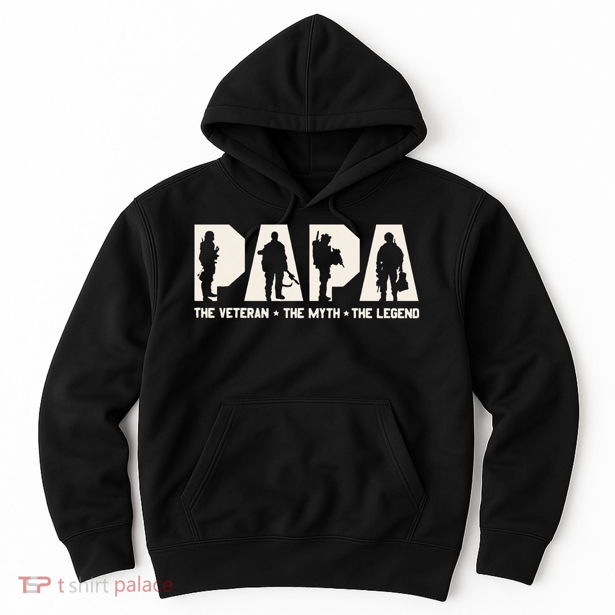 Papa Veteran The Myth The Legend Fathers Day Grandpa Hoodie