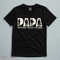 Papa Veteran The Myth The Legend Fathers Day Grandpa T-Shirt thumb 5