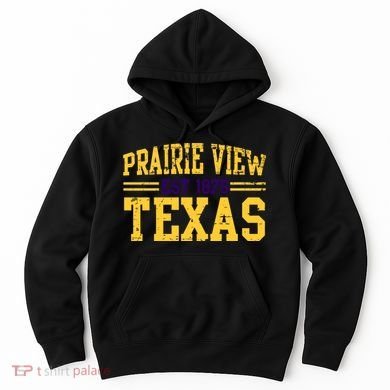 Prairie View Texas, Prairie Gift, Distressed Text Hoodie