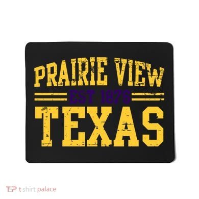 Prairie View Texas, Prairie Gift, Distressed Text Mousepad