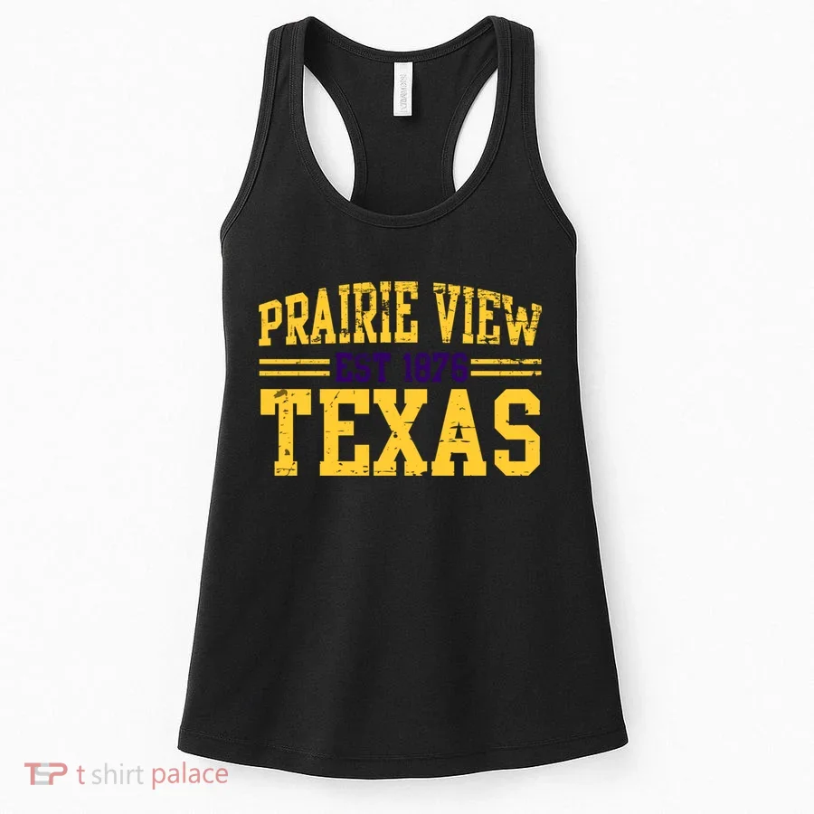 Prairie View Texas, Prairie Gift, Distressed Text Women's Tank Top