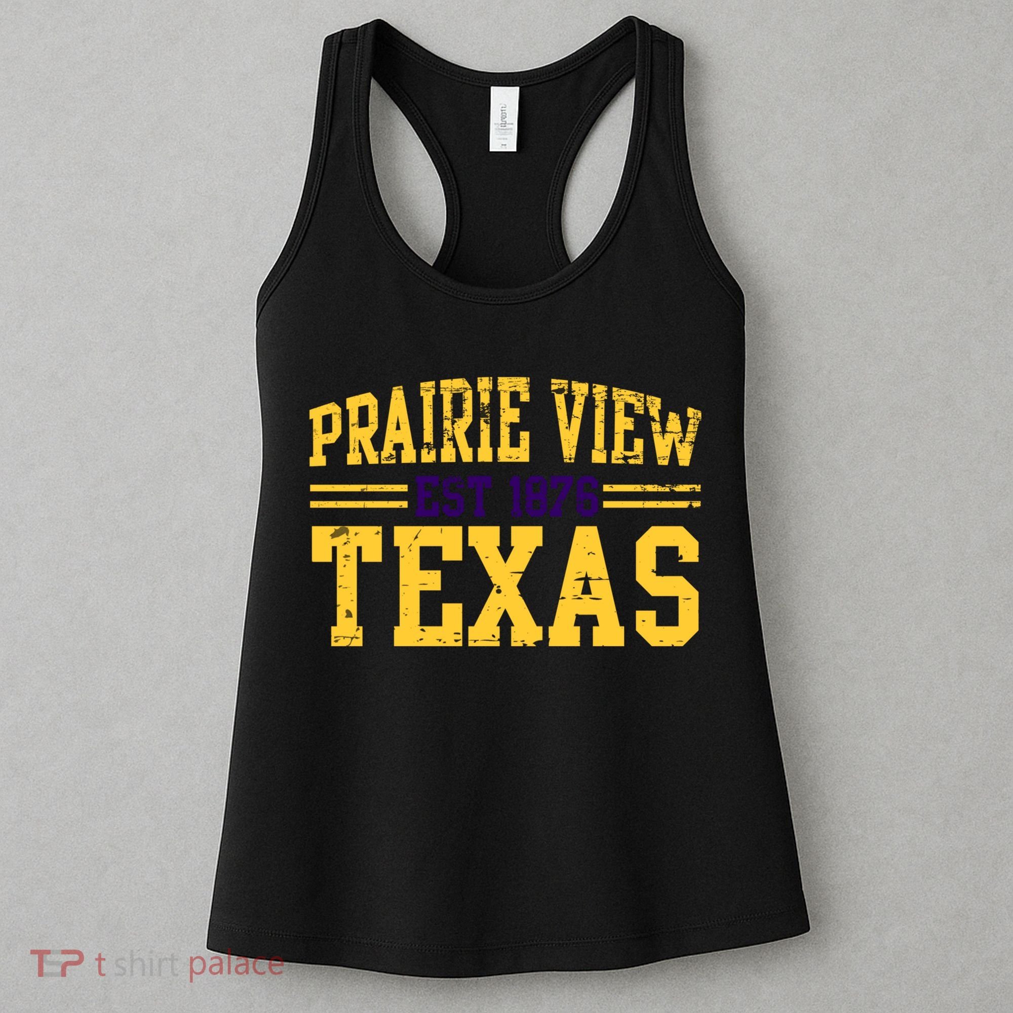 Prairie View Texas, Prairie Gift, Distressed Text Women's Tank Top
