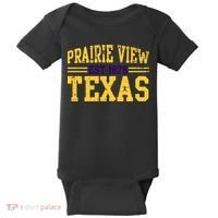 Prairie View Texas, Prairie Gift, Distressed Text Baby Bodysuit thumb 0