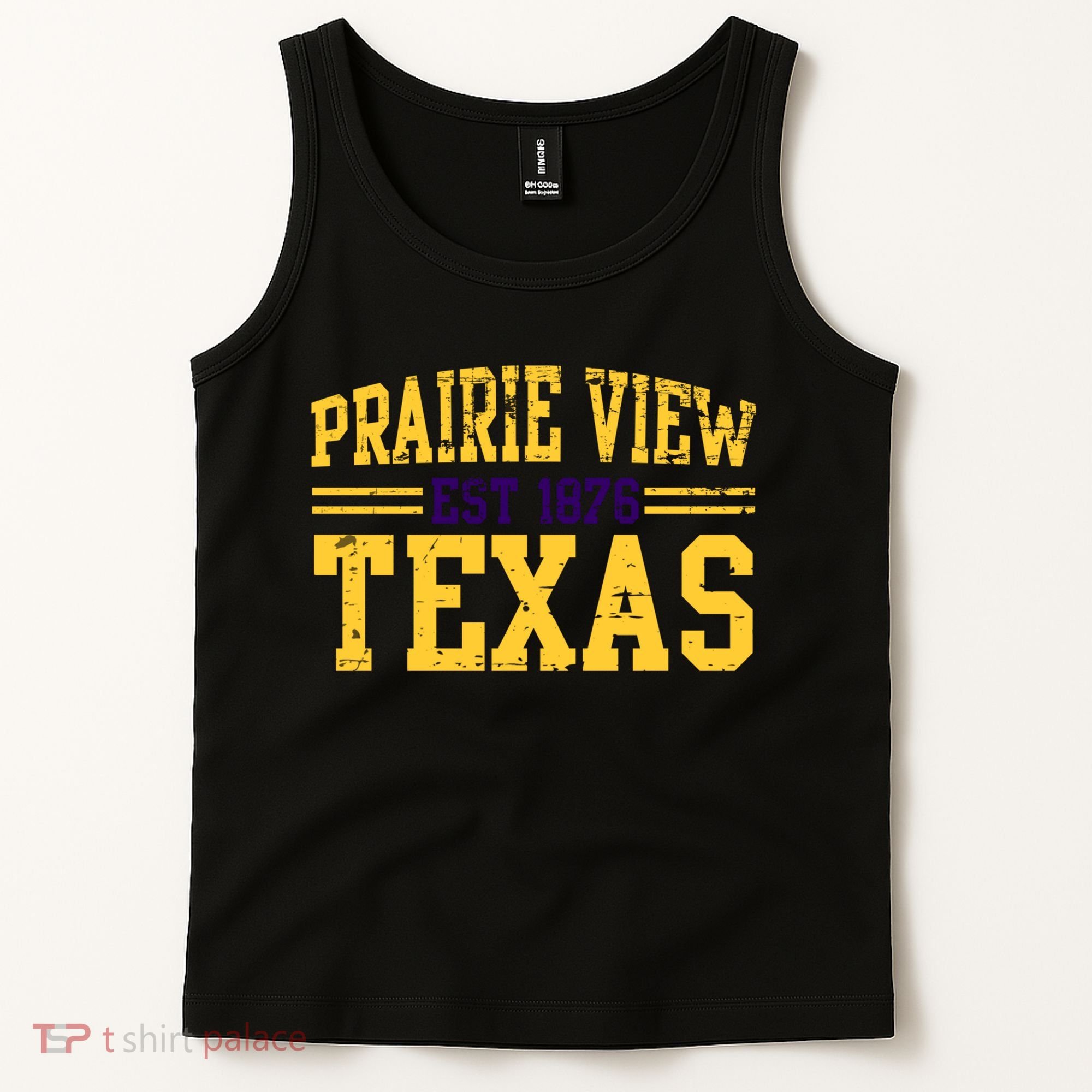 Prairie View Texas, Prairie Gift, Distressed Text Tank Top