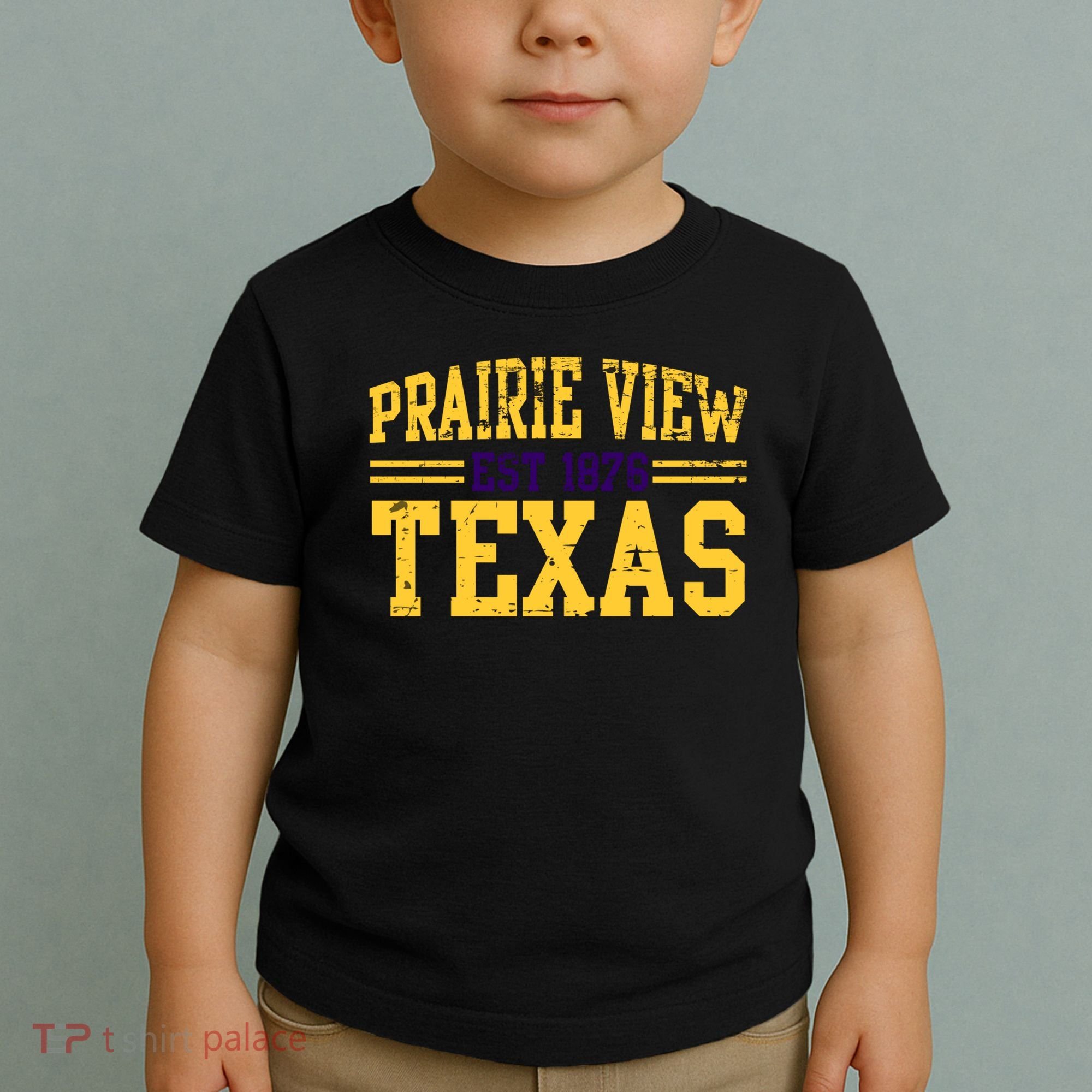 Prairie View Texas, Prairie Gift, Distressed Text Toddler T-Shirt