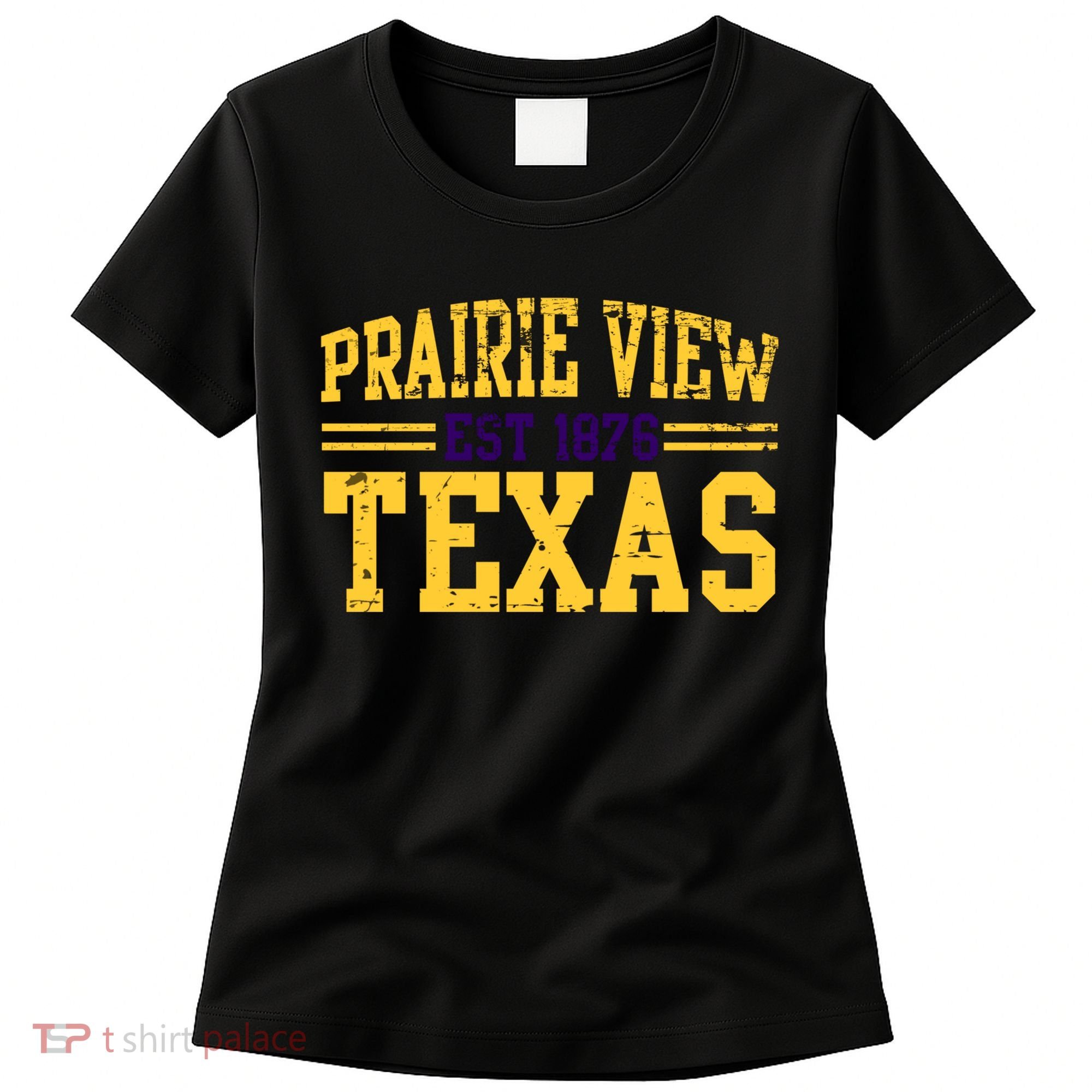 Prairie View Texas, Prairie Gift, Distressed Text Women's T-Shirt