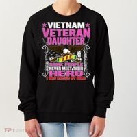Proud Vietnam Veteran Daughter Gift Cool Gift I Was Raised By Mine Gift Women's Sweatshirt thumb 0