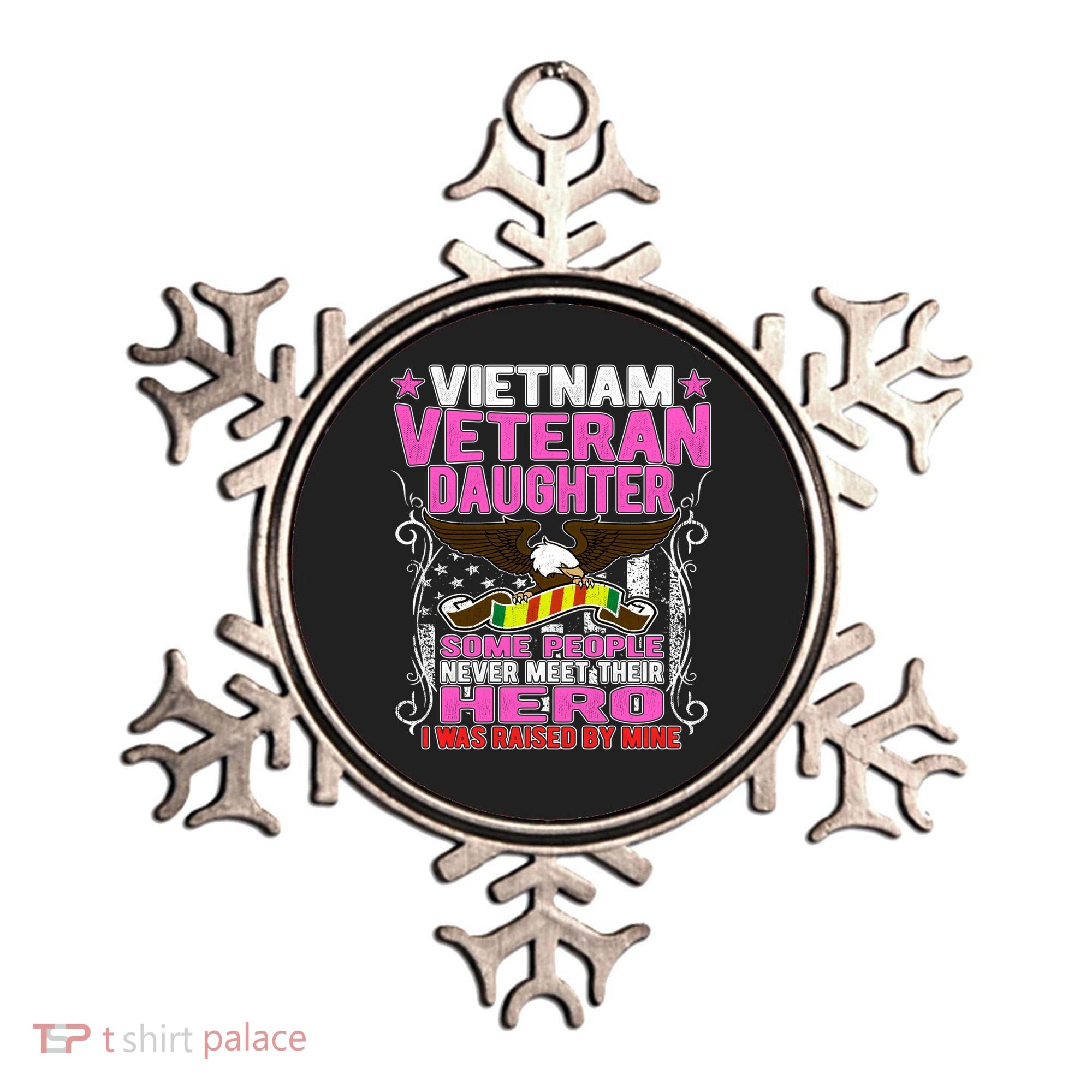 Proud Vietnam Veteran Daughter Gift Cool Gift I Was Raised By Mine Gift Ornament