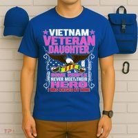 Proud Vietnam Veteran Daughter Gift Cool Gift I Was Raised By Mine Gift T-Shirt thumb 6