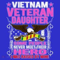 Proud Vietnam Veteran Daughter Gift Cool Gift I Was Raised By Mine Gift Coaster thumb 2