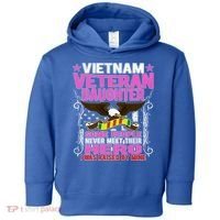 Proud Vietnam Veteran Daughter Gift Cool Gift I Was Raised By Mine Gift Toddler Hoodie thumb 0