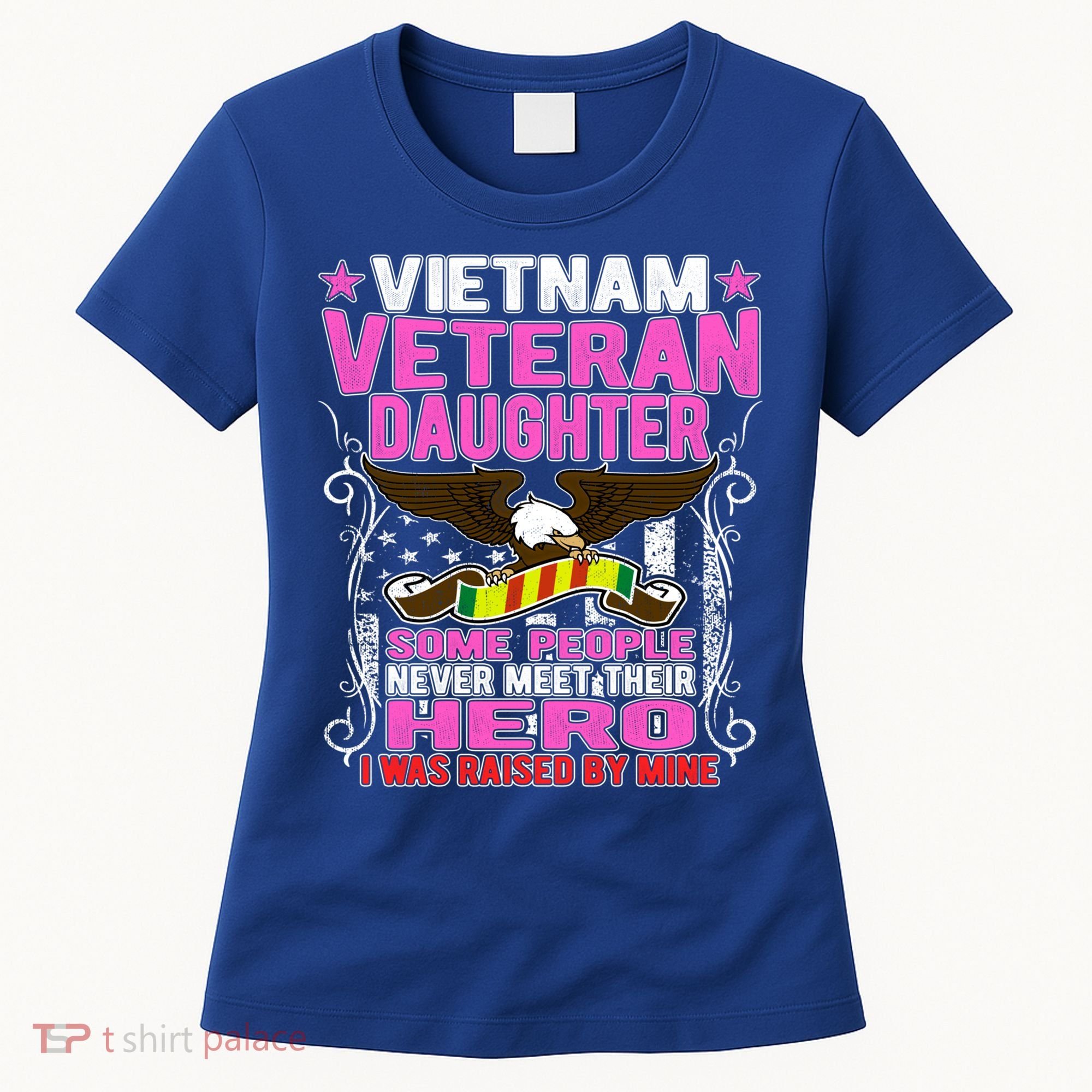 Proud Vietnam Veteran Daughter Gift Cool Gift I Was Raised By Mine Gift Women's T-Shirt