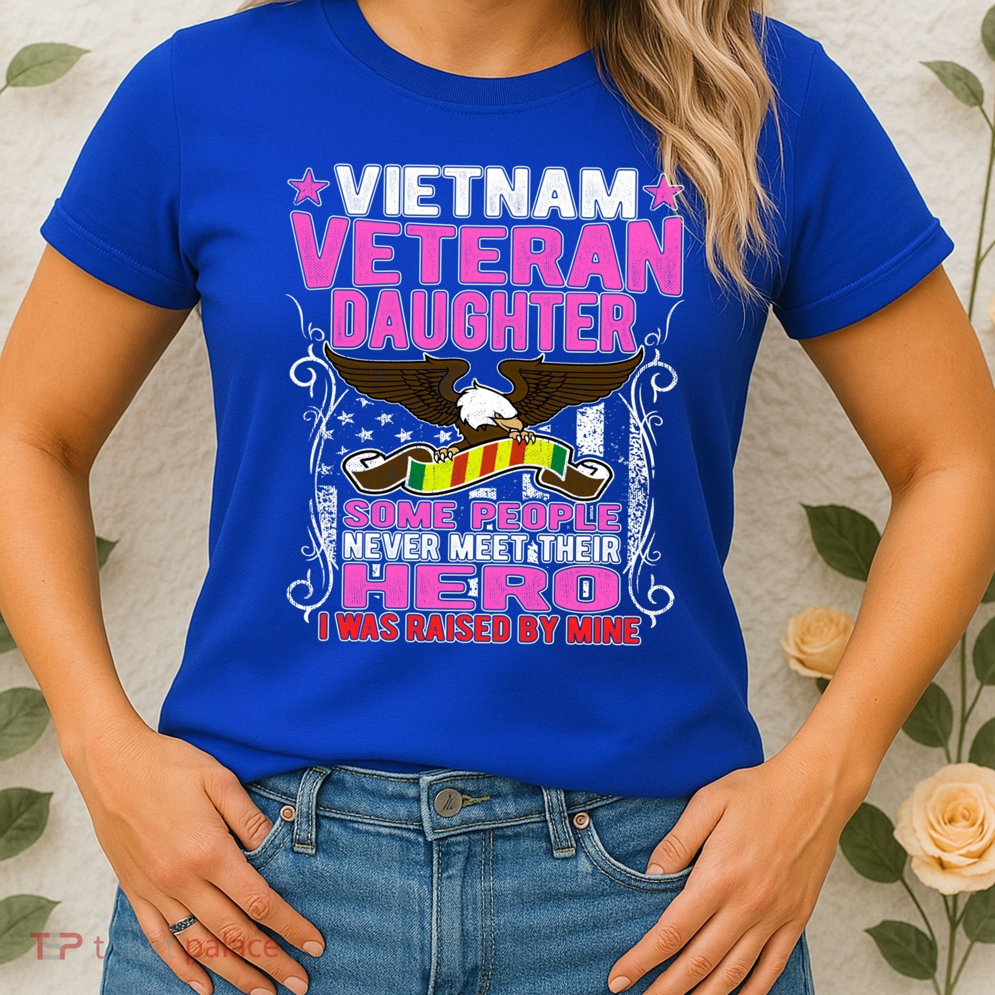 Proud Vietnam Veteran Daughter Gift Cool Gift I Was Raised By Mine Gift Women's T-Shirt