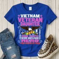 Proud Vietnam Veteran Daughter Gift Cool Gift I Was Raised By Mine Gift Women's T-Shirt thumb 3