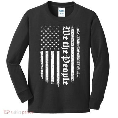 Patriotic Vintage Vibe Kids Long Sleeve Shirt