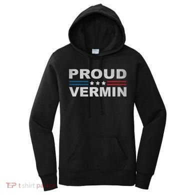 Proud Vermin Vintage Us Flag Women's Hoodie