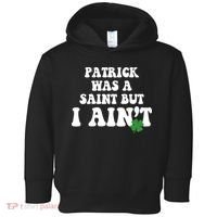 Patrick Was A Saint But I Aint Funny St Patricks Day Toddler Hoodie thumb 0