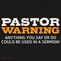 Pastor Warning Anything You Say Be Used In Sermon Gift Mousepad thumb 1