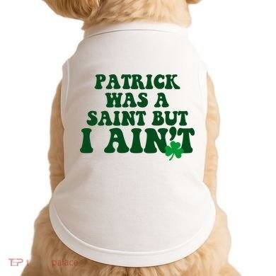 Patrick Was A Saint But I Aint Funny St Patricks Day Doggie Tank